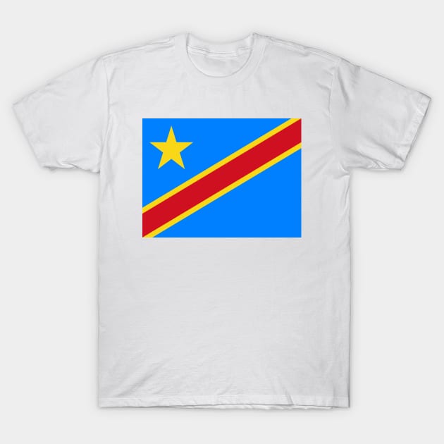 Flag of The Democratic Republic of The Congo T-Shirt by COUNTRY FLAGS
